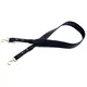 Flat PU Leather Adjustable Bag Handles 105 to 112 cms Black