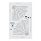 Creative Grids Circle Savvy 11-3/4in x 18-1/2in Quilt Ruler
