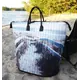 Happy Hauler Bag Pattern AT640 by Aunties Two - Completed bag featuring a creek