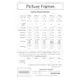 Picture Frames Pattern by Cozy Quilt Designs - List of Material Requirements