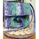 Thimballina Bag Pattern AT211by Aunties Two - Completed bag in purple and blue colourway