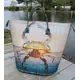 Happy Hauler Bag Pattern AT640 by Aunties Two - Completed bag featuring a crab