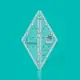 Creative Grids 60 Degree Tiny Diamond Ruler  CGR60DIATINY - SEE VIDEO