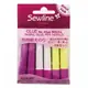 Variety Colour Fabric Glue Pen Refills x 6 by Sewline SEE VIDEO