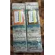 2 x Teal and Sand Rainbows aka Jelly Roll Plus Free Buddies Star Quilt Pattern