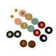 Genuine Leather Round Magnetic Clasps x 1 Set Multiple Colours Available