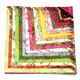 Native Gems 40 x 10" Fabric Squares AKA Layer Cake 
by Batiks Australia Image depicting the different fabric designs included