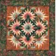 Arizona Cactus Quilt Pattern by Judy Niemeyer - Image of Christmas Colourway