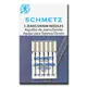 Schmetz Mixed Sizes Jeans Sewing Machine Needle - Packet contains 2 x 90/14, 2 x 100/16 and 1 x 110/18 sized needles.
