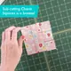 Creative Grids Perfect 5 Ruler - Image depicting sub cutting charm squares is a breeze
