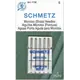 Schmetz 80/12 Microtex Sewing Machine Needle - 5 needle packet - Needles Sized 75/11 and 80/12 are for Light Weight fabric like cotton voille, silk, synthetics, spandex and lycra