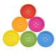 Orange Painted 40 mm x 3 Buttons