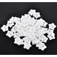 White Star Shaped Plastic Button