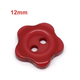 Red Flower Shaped Plastic Button