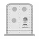 Shorty Creative Grids Non-Slip Free Motion Quilting Tool / Ruler SEE VIDEO
