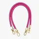 Round PU Leather Braided Bag Handles 60 cms Fuschia