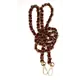 Gold Chain with Leather Insert Single Chain 110 cms Multiple Colours Available